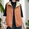 Chaleco con Capucha Reversible para Mujer, Estilo Otoño 2025, Chaleco Corto Versátil sin Mangas, para Mamás