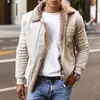 En Stock Chaqueta de Hombre 2021 para Sitios Web Independientes, Amazon, Ebay, Abrigo de Invierno de Piel Sintética, Engrosado, Cálido, con Cremallera