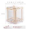 Soporte de Linterna Estilo Chino Tradicional Kit de Materiales para Soporte de Linterna de Madera Hecho a Mano DIY para Niños Soporte de Linterna de Conejo de Año Nuevo