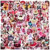 112 Adesivos de grafite transfronteiriços Anime Hazbin Hotel Hell Inn Adesivos de água Adesivos planos por atacado