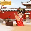 Figurita de Dama Hanfu Estilo Chino Tradicional Dinastía Tang Niña Regalo Cultural y Creativo para Atracciones Turísticas Decoración de Escritorio para el Hogar