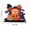 1 Pieza Decoración de Escritorio de Halloween Estilo Festivo Diseño de Calabaza y Sombrero de Bruja Adecuado para Fiesta de Halloween en Interiores