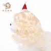Nueva peluca para mascotas, peluca universal para gato y perro, suministros para mascotas transfronterizos, fiesta de Navidad, cabello rizado de onda grande