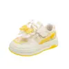 Sapatos Rasos Femininos com Laço de Renda 2026 Nova Moda Infantil Primavera/Verão Sapatos Casuais Versáteis Tênis Esportivos Xadrez