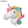 Globo de Papel de Aluminio de Unicornio de Dibujos Animados Decoración de Fiesta de Cumpleaños Infantil Globo de Caballo Arcoíris Globo para Arreglo de Cumpleaños de Bebé