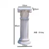 Base de Maceta de Columna Romana Estilo Europeo Decoración de Jardín Patio Villa Balcón Arreglo de Celebración de Boda Adornos Redondos de Pie