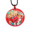 Colgante de Cinabrio Jianyu Pintado con Arena Roja, Colgante Zakiram, Estilo Étnico, Venta al por Mayor en Transmisión en Vivo S4063004