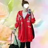 Forrada de forro polar y engrosada, una excelente opción para mujeres de talla grande 150 kg Sudadera de otoño e invierno para mujer de talla grande, chaqueta murciélago holgada y de gran tamaño