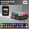 Marcador Acrílico Líquido Directo Caja Negra, Fácil de Borrar, Lavable, Secado Rápido, Regalo de Recompensa DIY, Marcador para Pintura Artística