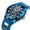 BIDEN relojes para hombre al por mayor con correa de silicona reloj de cuarzo reloj de hombre casual de negocios OEM personalizado