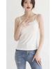 Camisola Modal Ropa Interior para Mujer Ropa Exterior Camiseta Base para Cubrir los Pechos Verano Delgada Transpirable Talla Grande Top Color Carne