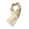 Cachecol de Cashmere para Homens e Mulheres, Estilo Coreano Versátil Tricotado Grosso Quente Protetor de Pescoço, Cor Sólida, Novo Modelo de Inverno Atacado