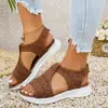 Sandalias de Playa de Punto Volador con Suela Gruesa Transfronterizas 2026 Nuevo Talla Grande Transpirables Ligeras Punta Abierta Sandalias Deportivas Amazon para Mujer