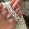 Exquisito hilo de algodón soluble en agua, accesorios de encaje bordado hechos a mano, accesorios de bricolaje, correa de hombro, tela de decoración del hogar
