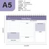Planificador Cuaderno de Espiral Personalizado Gestión del Tiempo Horario Cuaderno Eficiencia Manual Diario Notas Adhesivas Pp Cuaderno Eficiente