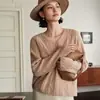 Suéter de Punto con Cuello en V 100% Cachemir Puro para Mujer, Tejido Grueso Casual Holgado Estilo Europeo y Americano para Mujer