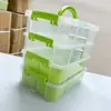 Caja de almacenamiento para piezas pequeñas de bloques de construcción de juguete y artículos varios, caja organizadora de herramientas, caja de almacenamiento y organización con cajón compartimentado