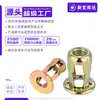 Porca Petal de Tubo Oco de Aço Carbono, Porca Rebite Galvanizada Colorida, Chapa de Ferro, Placa de Aço Carbono, Parafuso de Expansão para Placa de Alumínio M4M5M6M8