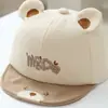 Chapéu de bebê bordado com desenho animado, boné de bebê para primavera e outono, boné para bebê de 6 a 24 meses, boné pequeno para bebê, boné estilo bico de pato