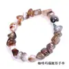 Pulseiras Exclusivas de Ágata Artesanais Transfronteiriças de Formato Irregular com Cores Mistas Vermelho e Preto Pulseiras Fantasia Acessórios Populares Europeus e Americanos