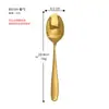 Cuchara de Mesa de Acero Inoxidable, Cuchara para Vajilla Doméstica, Cuchara para Comer Arroz, Cuchara para Beber, Cuchara Desnuda Multipropósito de Restaurante, Cuchara Principal de Mesa
