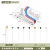 Accesorios de Costura para Joyería DIY Hechos a Mano Aguja de Posicionamiento 4mm Colorido Cabeza Blanca de Vidrio Alfiler de Perla 38mm Mayoreo