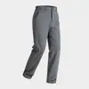 Pantalones Casuales de Alta Gama para Hombre Otoño e Invierno 2025 Semi-Elásticos Forrados de Polar Engrosados de Negocios Elásticos Rectos No Planchar