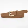 Cinturón Decorativo de Gamuza Pu de Venta Caliente Transfronterizo con Hebilla Fina de Pasador Simple y Versátil para Jeans de Mujer