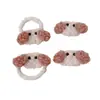 Presilha de cabelo de pelúcia de cachorrinho cacheado coreano, nova presilha bico de pato, fofa e versátil para meninas, acessório de cabelo para franja, atacado