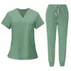 Trajes de quirófano de secado rápido para hombres y mujeres, ropa de trabajo para personal médico, conjunto de dos piezas, trajes de quirófano para hospital de mascotas, transpirables