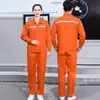 Conjunto de Roupas de Trabalho de Proteção para Homens no Verão, Fino, de Manga Longa, com Tiras Refletoras, Roupas para Reparo de Máquinas, Roupas de Trabalho Respiráveis e Resistentes ao Desgaste para Oficina de Fábrica