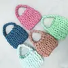 Bolsa Tejida a Mano con Hilo Islandés Extra Grueso, Bolso de Mano Estilo Coreano DIY, Bolsa Cruzada, Regalo Hecho a Mano para Novia