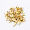 Fornecimento do fabricante 4,5 mm mini pregos coloridos de duas pernas pregos de duas pernas artesanais para crianças pregos de chifre materiais decorativos DIY