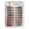 Pestañas Postizas Segmentadas de Gran Capacidad con Cabello Termofusionado, Pestañas DIY Autoinjertables, Tridimensionales, Suaves y Cómodas para Mujeres
