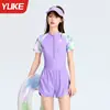 Trajes de baño para niñas, Dos piezas 2026 Modelo Nuevo, Trajes de baño para niñas para el Verano, Trajes de baño para niños mayores, Conjunto de natación para entrenamiento escolar