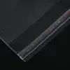 Bolsas autoadhesivas de OPP transparentes cortadas en caliente personalizadas por el fabricante, bolsas de embalaje de plástico para joyería, cosméticos y artículos de uso diario