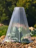 1418 Cubierta de Plástico Transparente para Plantas, Cubierta de Aislamiento en Forma de Cono, Cubierta Protectora de Jardinería, Cubierta de Aislamiento e Hidratación para Plántulas de Siembra al Aire Libre
