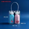 Bolsa Tote de PVC con Cierre de Botón, Bolsa de Recuerdo, Bolsa de Regalo de Flores, Empaque de Cosméticos de PVC, Empaque de Regalo Portátil