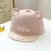 Chapéu de bebê bordado com desenho animado, boné de bebê para primavera e outono, boné para bebê de 6 a 24 meses, boné pequeno para bebê, boné estilo bico de pato
