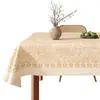 Mantel Estilo Wabi-Sabi Impermeable a Prueba de Aceite Lavable Resistente al Calor Modelo Nuevo 2025 Funda de Mesa de Gama Alta Cubierta para Mesa de Café Rectangular