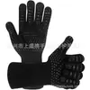 Resistentes a Altas Temperaturas Silicona Horno Barbacoa Anti-quemaduras Horno Microondas Resistente al Desgaste Cable Aislante Prepoxy Retardante de Llama Barbacoa Guantes Ignífugos