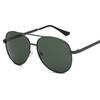 Óculos de Sol Polarizados Metálicos Masculinos Toad para Dirigir Pescar Óculos Anti-UV Lentes Fotocromáticas de Barra Dupla