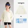 Jaqueta Protetora Solar Infantil Pudding Haru 2026 Verão Novo Estilo Roupa Protetora Solar para Meninas Sensação Fresca Roupa Protetora Solar com Capuz