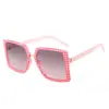 Gafas de Sol Estilo Nuevo para Mujer, Moderno Marco Grande Patrón de Espiga, Versátiles de Moda con Personalidad para Mujer, Uv400