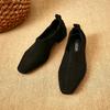 Zapatos Retro de Gamuza Estilo Francés para Mujer, Modelo Nuevo Otoño 2026, Mocasines Planos Slip-On de Tacón Bajo
