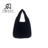 Bolso de punto hueco sencillo, superventas en Amazon y eBay, bolso grande combinable para mujer, bolso de hombro de punto de color liso.