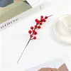 Accesorios de rama de flor y fruta artificial de Navidad, decoraciones navideñas, bayas rojas, acebo, accesorios de fruta de la fortuna, fabricante de origen transfronterizo