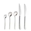 Aço Inoxidável 304 Talheres Ocidentais Rachado Faca Garfo Colher Ocidentais Martelo Elegante Colher e Garfo de Sobremesa Faca e Garfo de Bife para Hotel