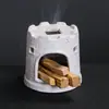 Cerâmica Madeira Sagrada Peruana Bandeja Pequena para Queimar Lenha Suporte para Sálvia Castelo Criativo Ninho de Hamster Aquário Paisagismo