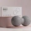 Pelota de Masaje Peanut para Masaje de Pies, Relajación Muscular de la Columna Vertebral, Bola Doble para Estimulación de Puntos de Acupuntura de Cadera, Espalda y Piernas, Pelota de Masaje para Yoga